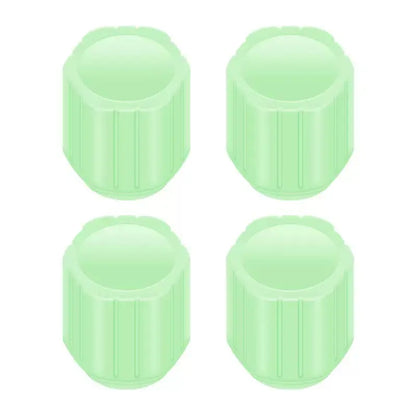Luminous Tire Valve Stem Caps for Car, 8PCS Fluorescent Glow in the Dark Air Caps Cover, Illuminated Corrosion Resistant Tire Pressure Caps, Universal for Car, Truck, SUV, Motorcycles, Bike (Green)