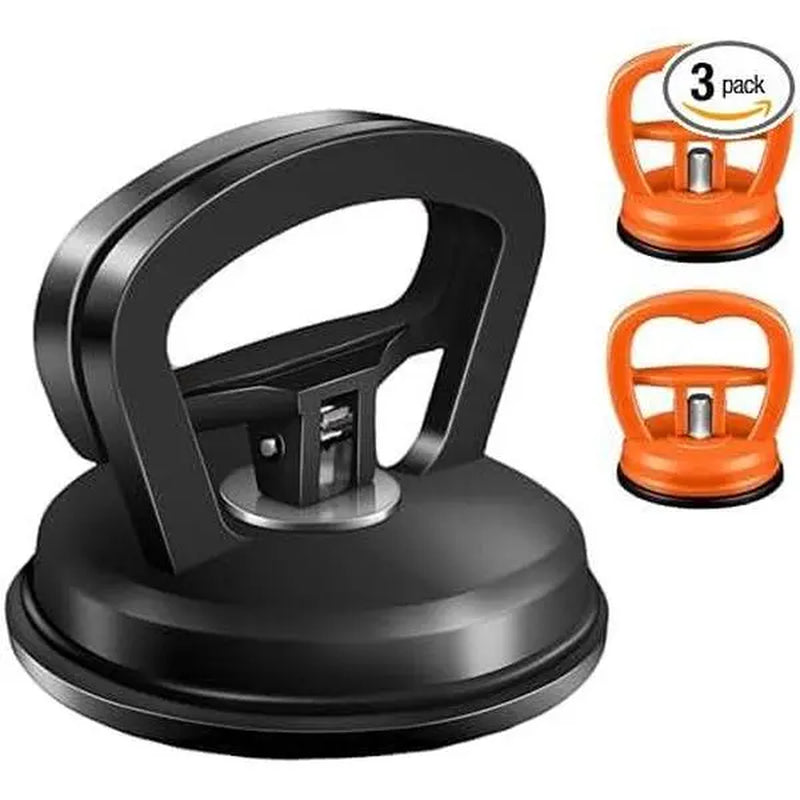 3 Pack Dent Puller,Car Dent Puller,Car Dent Remover Tools for Car Dent Repair, Glass, Screen, Tiles & Objects Moving Black&Orange Heavy Duty Hardware
