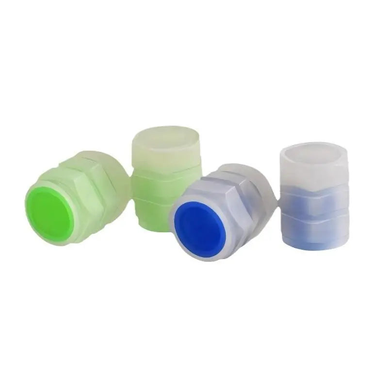 Luminous Tire Valve Stem Caps for Car, 8PCS Fluorescent Glow in the Dark Air Caps Cover, Illuminated Corrosion Resistant Tire Pressure Caps, Universal for Car, Truck, SUV, Motorcycles, Bike (Green)