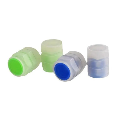 Luminous Tire Valve Stem Caps for Car, 8PCS Fluorescent Glow in the Dark Air Caps Cover, Illuminated Corrosion Resistant Tire Pressure Caps, Universal for Car, Truck, SUV, Motorcycles, Bike (Green)